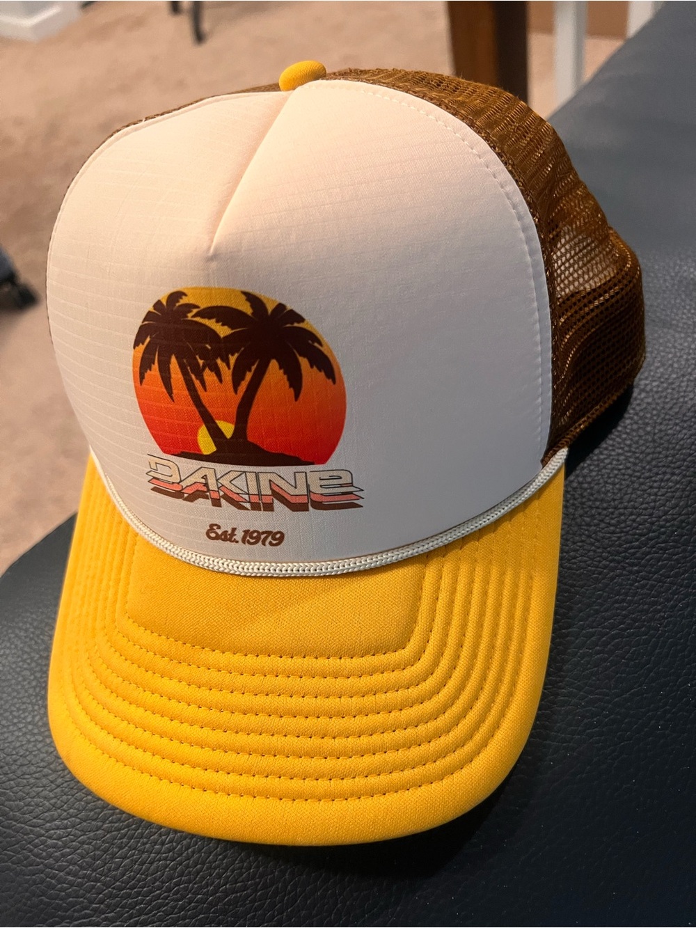 Dakine Trucker Hat Sunset Palm Tree Graphic Snapback Cap - Picture 7 of 14